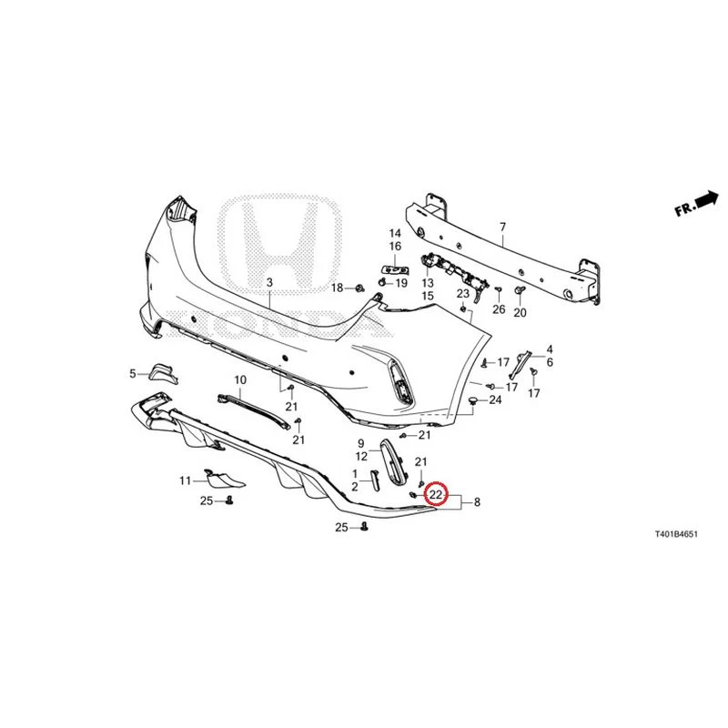 [NEW] JDM HONDA CIVIC FL5 2023 Rear Bumper (Type R) GENUINE OEM - Image 27