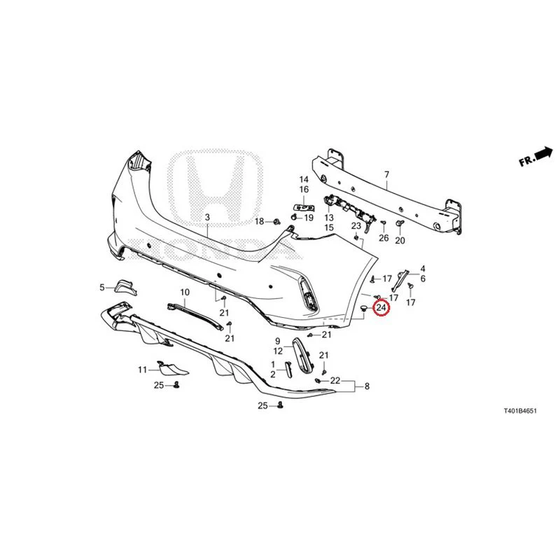 [NEW] JDM HONDA CIVIC FL5 2023 Rear Bumper (Type R) GENUINE OEM - Image 29