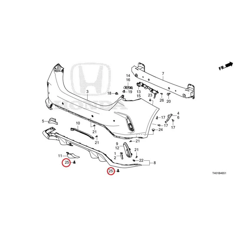 [NEW] JDM HONDA CIVIC FL5 2023 Rear Bumper (Type R) GENUINE OEM - Image 30