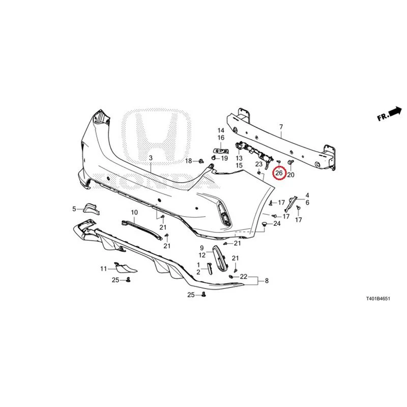 [NEW] JDM HONDA CIVIC FL5 2023 Rear Bumper (Type R) GENUINE OEM - Image 31