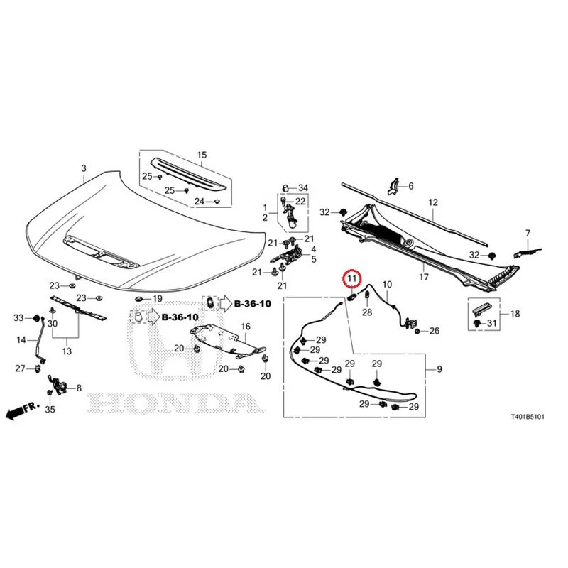 [NEW] JDM HONDA CIVIC FL5 2023 Bonnet (Type R) GENUINE OEM - Image 12
