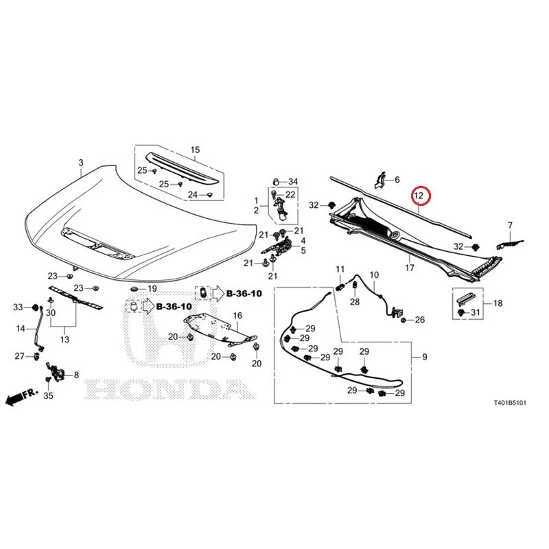 [NEW] JDM HONDA CIVIC FL5 2023 Bonnet (Type R) GENUINE OEM - Image 13