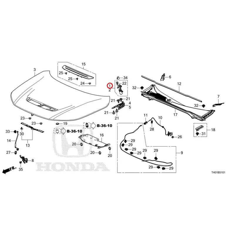 [NEW] JDM HONDA CIVIC FL5 2023 Bonnet (Type R) GENUINE OEM - Image 2