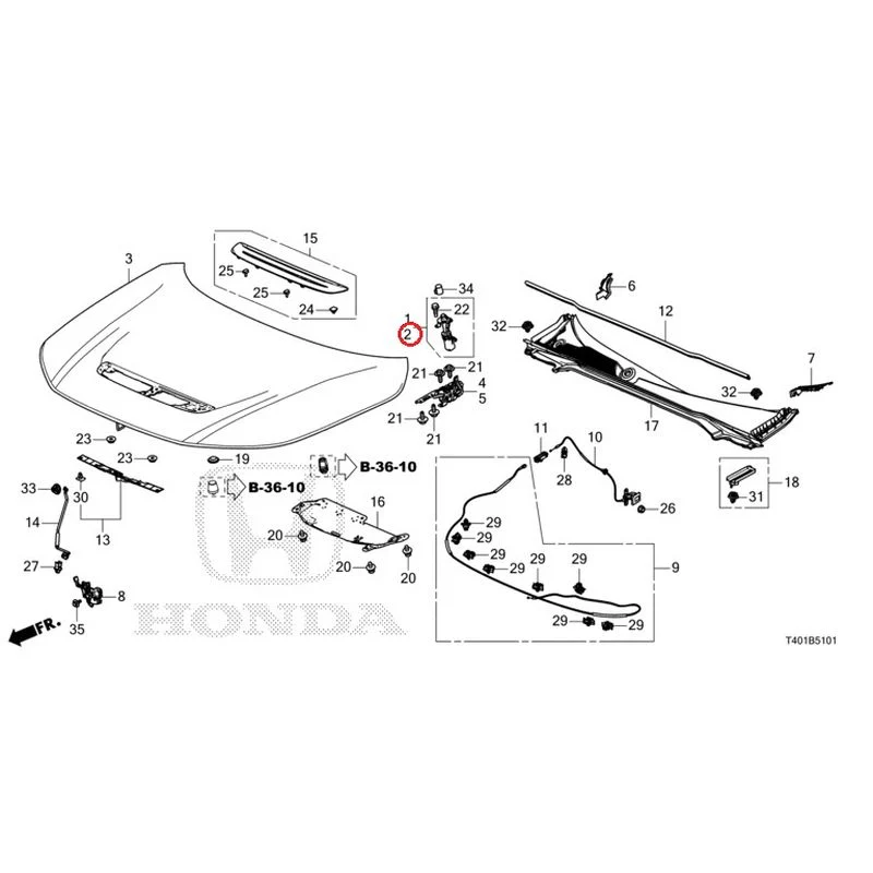 [NEW] JDM HONDA CIVIC FL5 2023 Bonnet (Type R) GENUINE OEM - Image 3