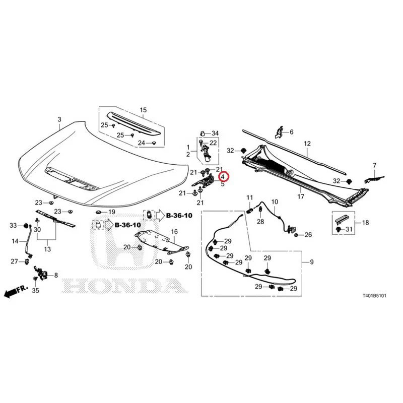 [NEW] JDM HONDA CIVIC FL5 2023 Bonnet (Type R) GENUINE OEM - Image 5