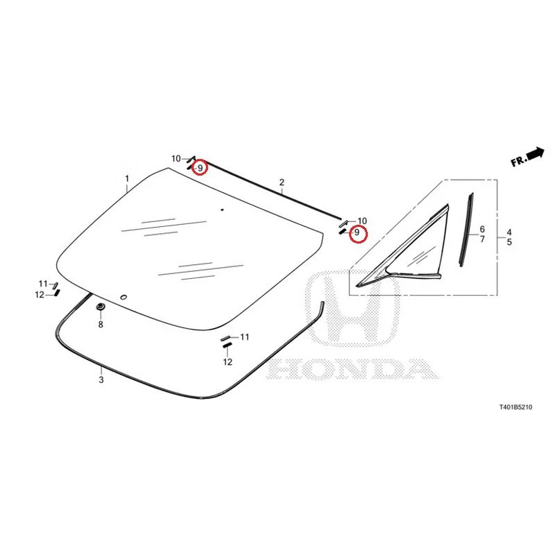 [NEW] JDM HONDA CIVIC FL5 2023 Rear Windshield Glass/Quarter Glass GENUINE OEM - Image 10