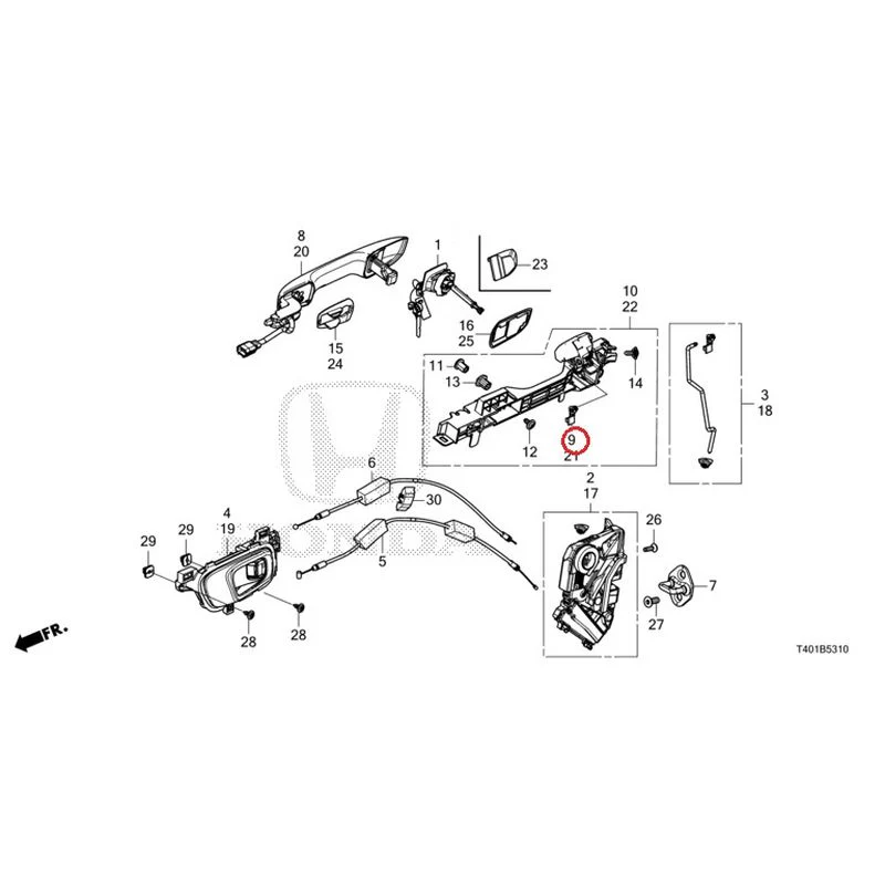 [NEW] JDM HONDA CIVIC FL5 2023 Front Door Locks/Outer Handles GENUINE OEM - Image 14