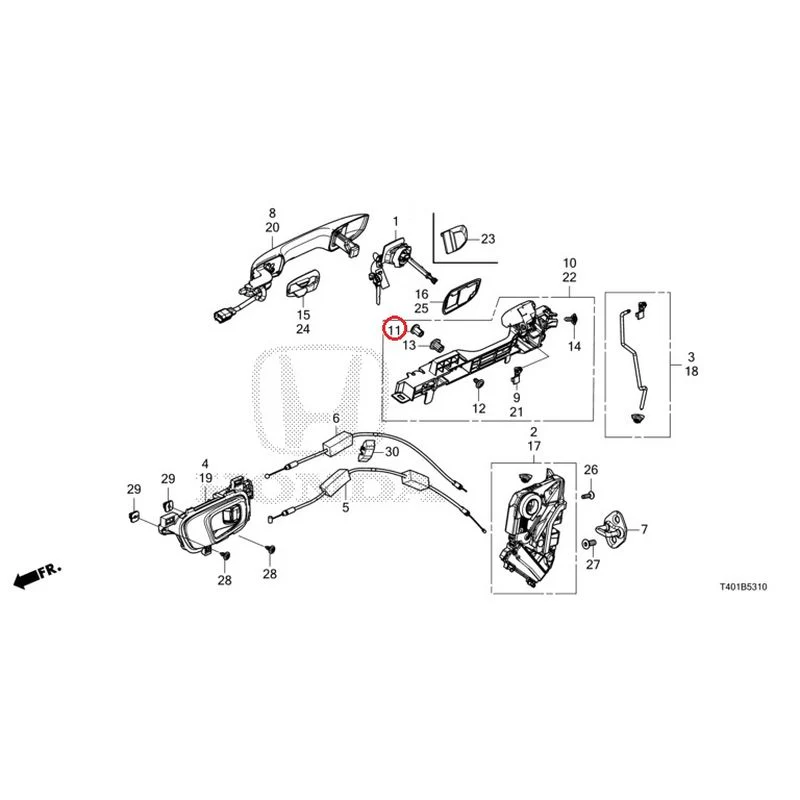 [NEW] JDM HONDA CIVIC FL5 2023 Front Door Locks/Outer Handles GENUINE OEM - Image 16