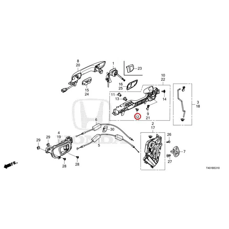 [NEW] JDM HONDA CIVIC FL5 2023 Front Door Locks/Outer Handles GENUINE OEM - Image 17