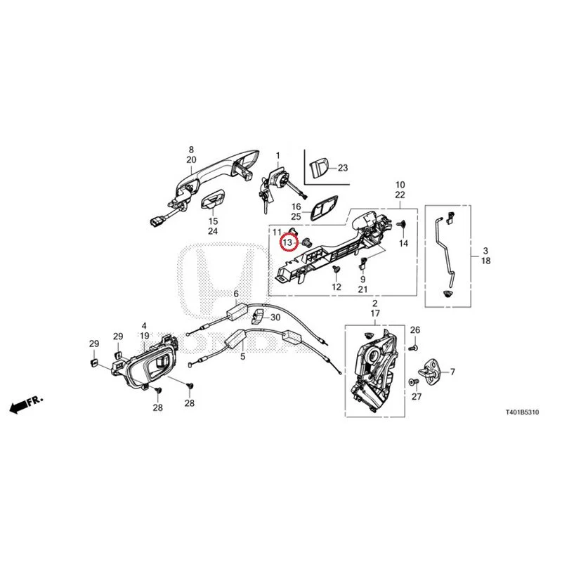 [NEW] JDM HONDA CIVIC FL5 2023 Front Door Locks/Outer Handles GENUINE OEM - Image 18