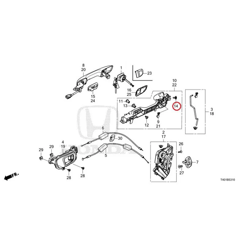 [NEW] JDM HONDA CIVIC FL5 2023 Front Door Locks/Outer Handles GENUINE OEM - Image 19