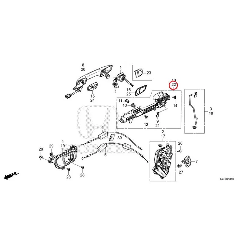 [NEW] JDM HONDA CIVIC FL5 2023 Front Door Locks/Outer Handles GENUINE OEM - Image 31