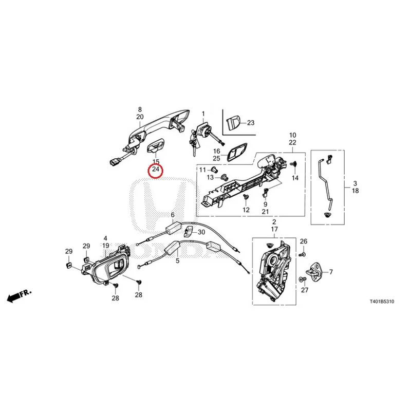 [NEW] JDM HONDA CIVIC FL5 2023 Front Door Locks/Outer Handles GENUINE OEM - Image 33