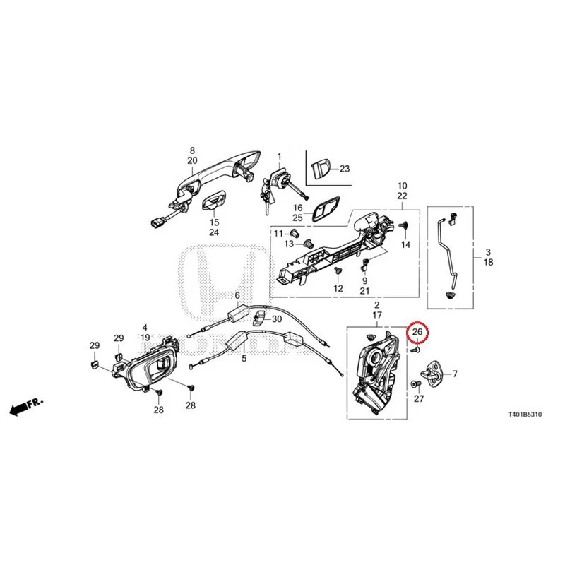 [NEW] JDM HONDA CIVIC FL5 2023 Front Door Locks/Outer Handles GENUINE OEM - Image 35