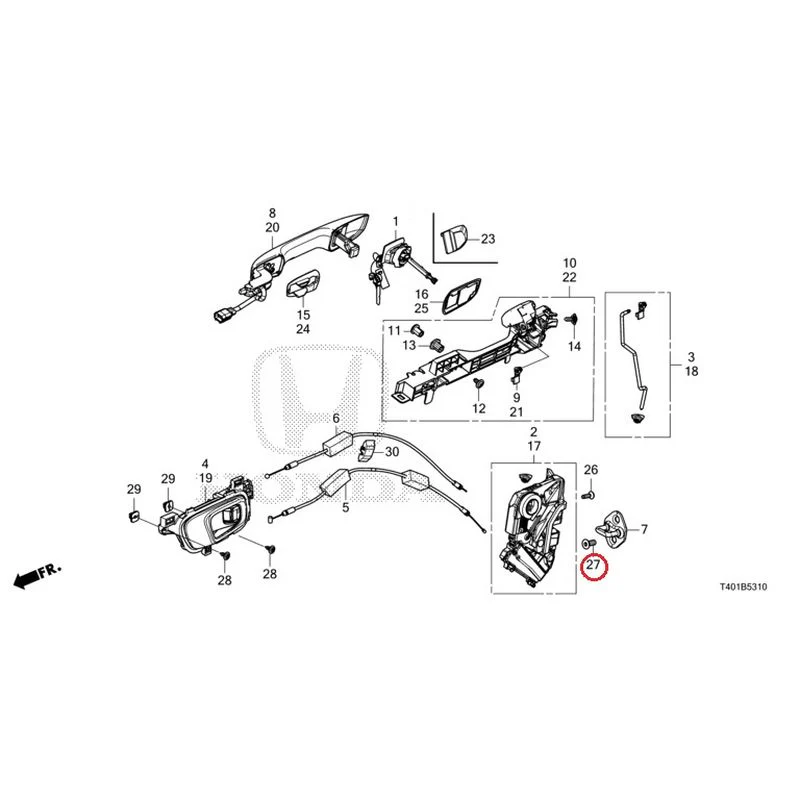 [NEW] JDM HONDA CIVIC FL5 2023 Front Door Locks/Outer Handles GENUINE OEM - Image 36