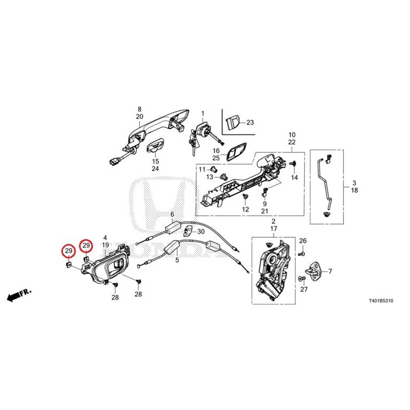 [NEW] JDM HONDA CIVIC FL5 2023 Front Door Locks/Outer Handles GENUINE OEM - Image 38