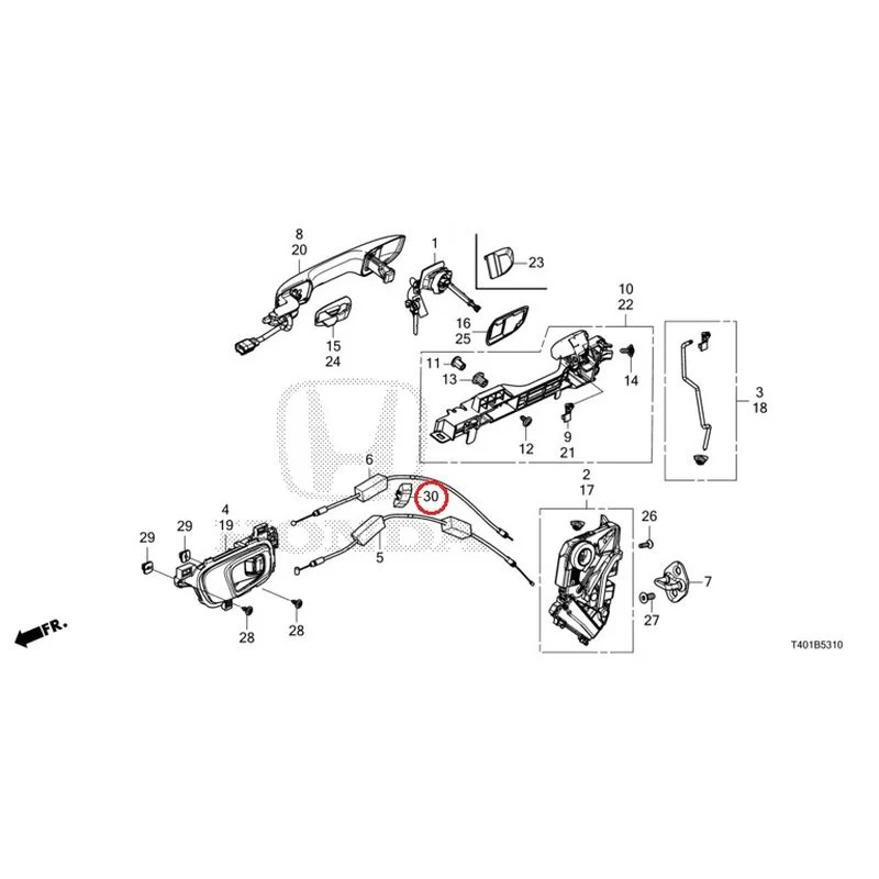 [NEW] JDM HONDA CIVIC FL5 2023 Front Door Locks/Outer Handles GENUINE OEM - Image 39