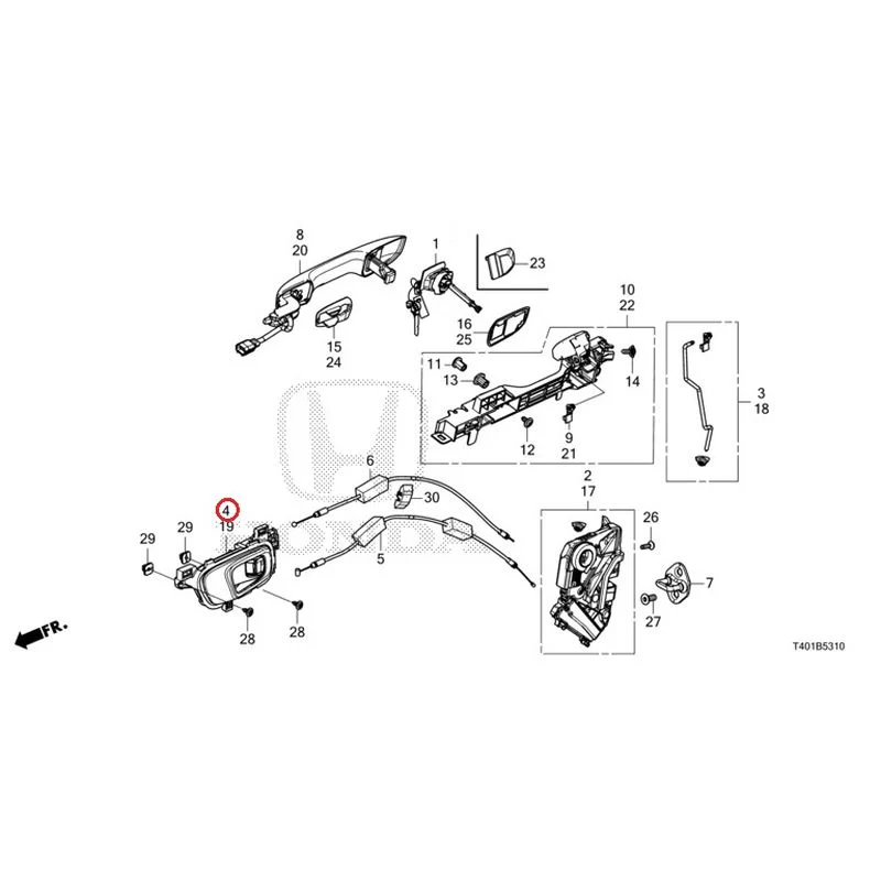 [NEW] JDM HONDA CIVIC FL5 2023 Front Door Locks/Outer Handles GENUINE OEM - Image 5