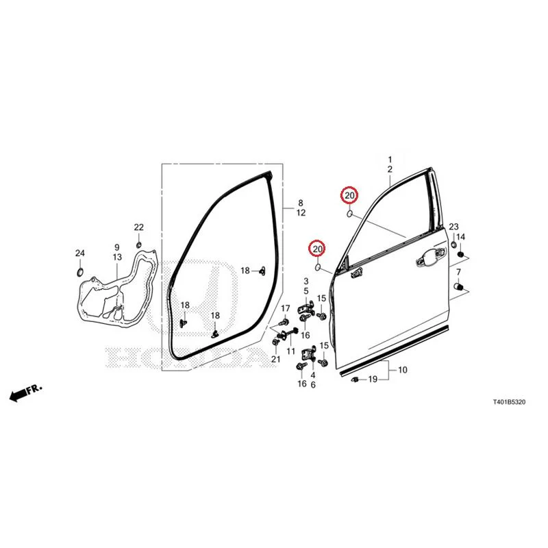 [NEW] JDM HONDA CIVIC FL5 2023 Front Door Panel GENUINE OEM - Image 22