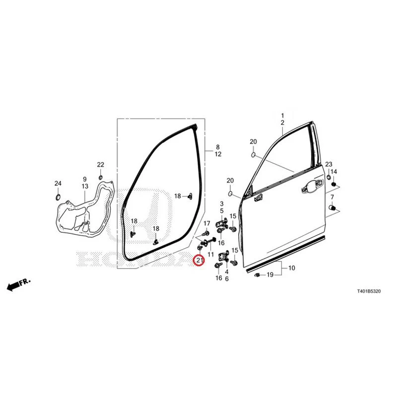 [NEW] JDM HONDA CIVIC FL5 2023 Front Door Panel GENUINE OEM - Image 23