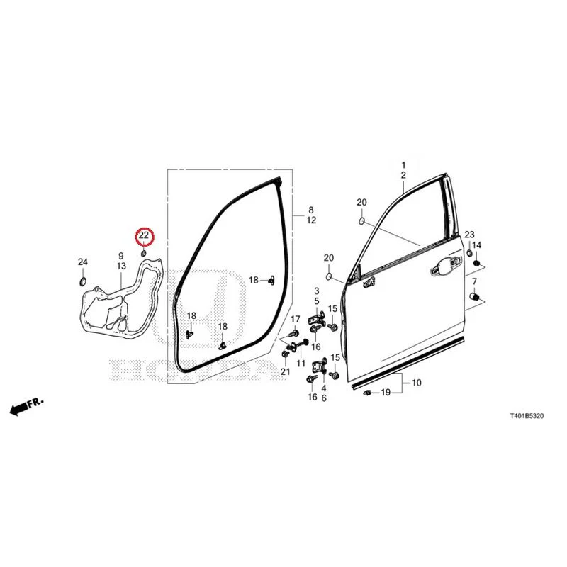 [NEW] JDM HONDA CIVIC FL5 2023 Front Door Panel GENUINE OEM - Image 24