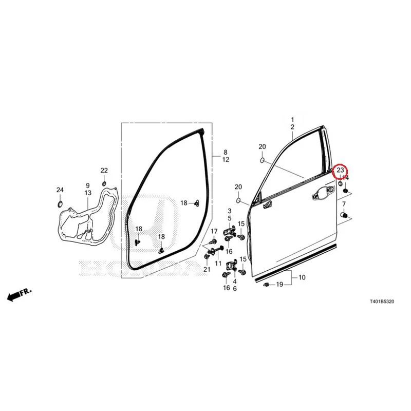 [NEW] JDM HONDA CIVIC FL5 2023 Front Door Panel GENUINE OEM - Image 25