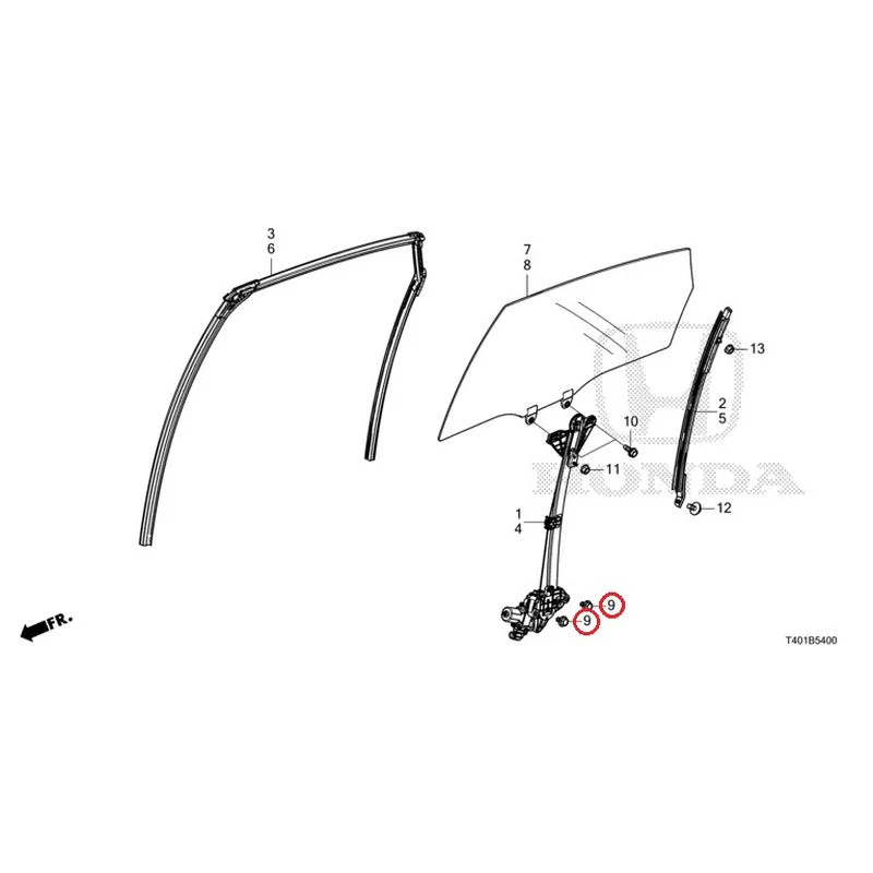 [NEW] JDM HONDA CIVIC FL5 2023 Rear Door Glass/Door Regulator GENUINE OEM - Image 10