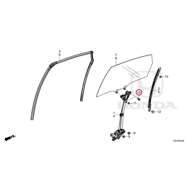 [NEW] JDM HONDA CIVIC FL5 2023 Rear Door Glass/Door Regulator GENUINE OEM - Image 11