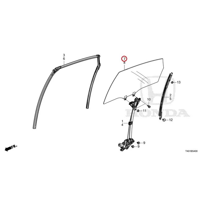 [NEW] JDM HONDA CIVIC FL5 2023 Rear Door Glass/Door Regulator GENUINE OEM - Image 8