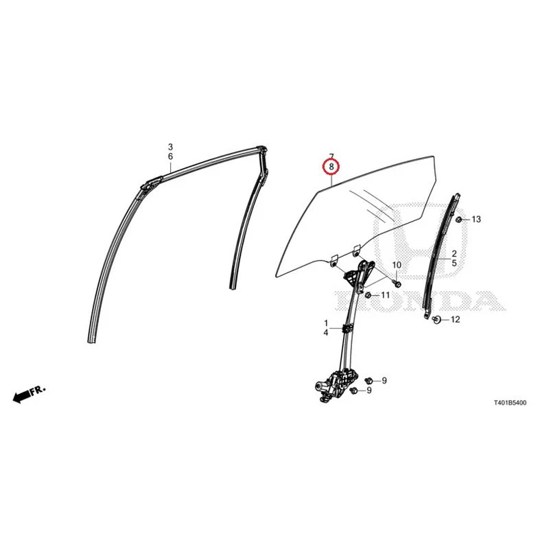 [NEW] JDM HONDA CIVIC FL5 2023 Rear Door Glass/Door Regulator GENUINE OEM - Image 9