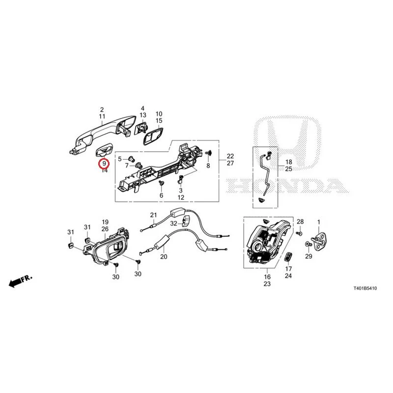 [NEW] JDM HONDA CIVIC FL5 2023 Rear Door Locks/Outer Handles GENUINE OEM - Image 14
