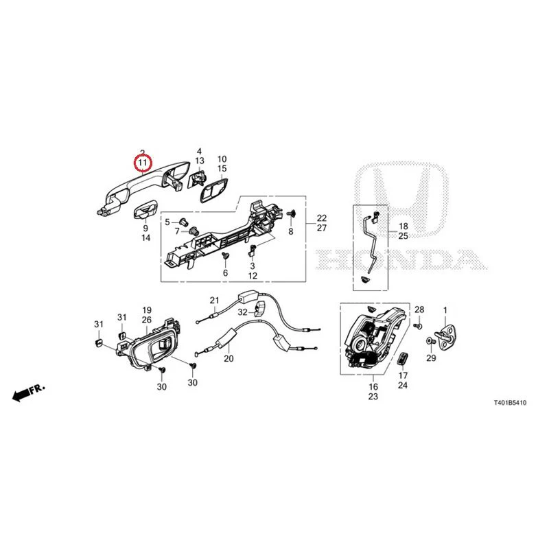 [NEW] JDM HONDA CIVIC FL5 2023 Rear Door Locks/Outer Handles GENUINE OEM - Image 20