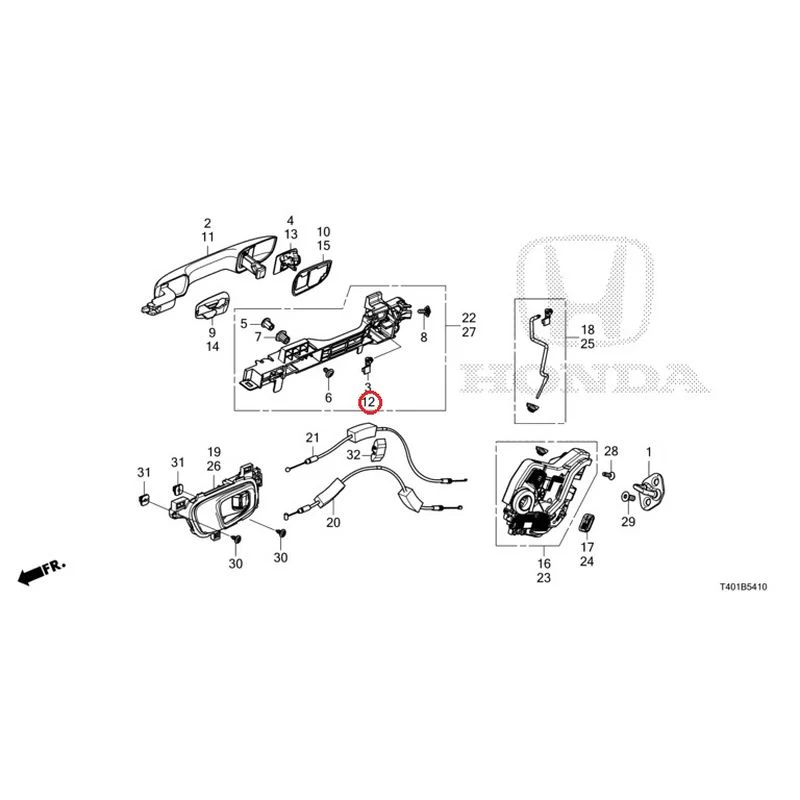[NEW] JDM HONDA CIVIC FL5 2023 Rear Door Locks/Outer Handles GENUINE OEM - Image 21