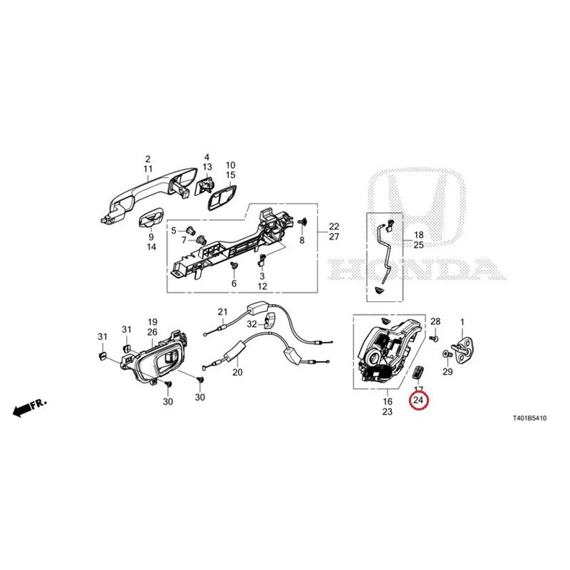[NEW] JDM HONDA CIVIC FL5 2023 Rear Door Locks/Outer Handles GENUINE OEM - Image 33