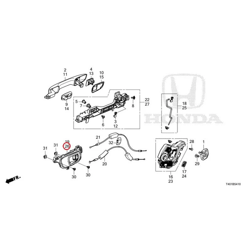 [NEW] JDM HONDA CIVIC FL5 2023 Rear Door Locks/Outer Handles GENUINE OEM - Image 35