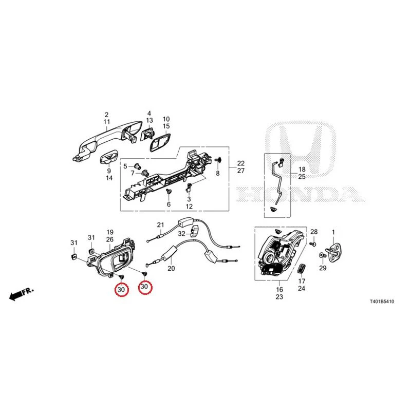 [NEW] JDM HONDA CIVIC FL5 2023 Rear Door Locks/Outer Handles GENUINE OEM - Image 39