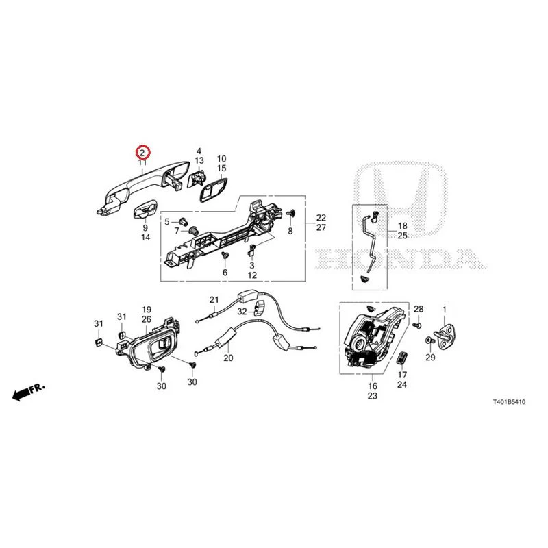 [NEW] JDM HONDA CIVIC FL5 2023 Rear Door Locks/Outer Handles GENUINE OEM - Image 7