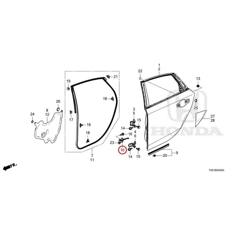 [NEW] JDM HONDA CIVIC FL5 2023 Rear Door Panel GENUINE OEM - Image 11