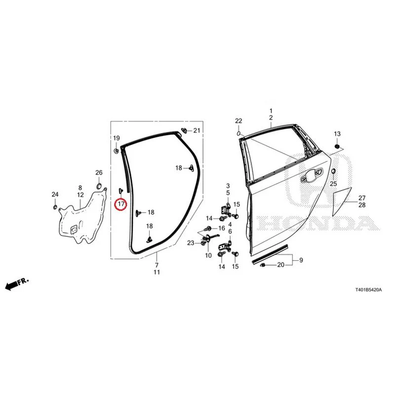 [NEW] JDM HONDA CIVIC FL5 2023 Rear Door Panel GENUINE OEM - Image 19