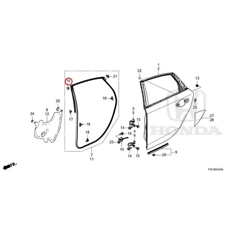 [NEW] JDM HONDA CIVIC FL5 2023 Rear Door Panel GENUINE OEM - Image 21