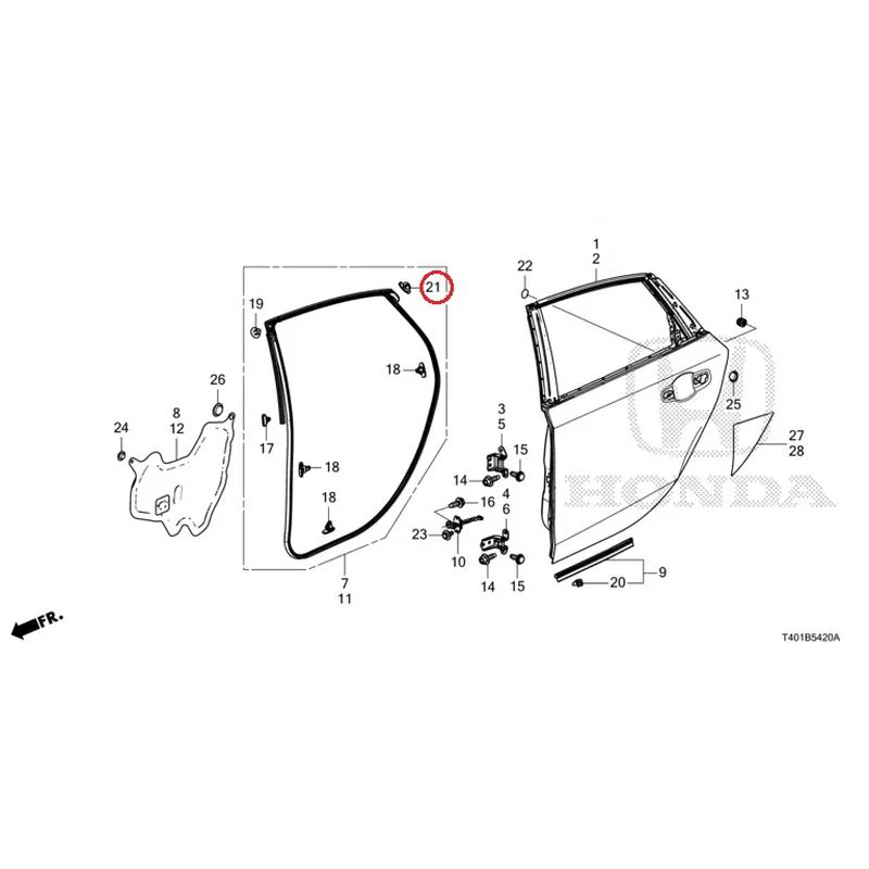 [NEW] JDM HONDA CIVIC FL5 2023 Rear Door Panel GENUINE OEM - Image 23