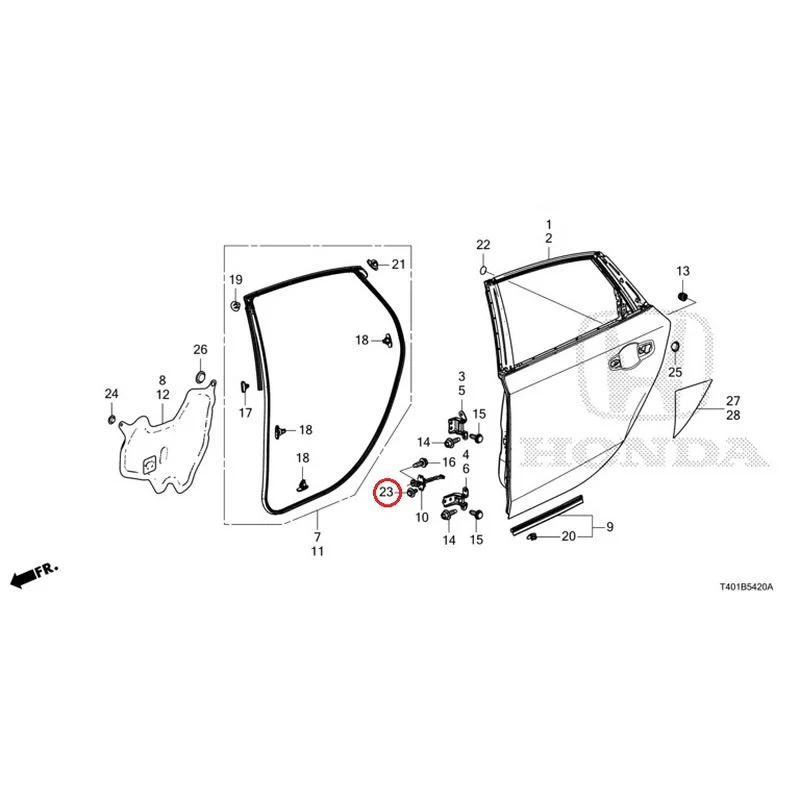 [NEW] JDM HONDA CIVIC FL5 2023 Rear Door Panel GENUINE OEM - Image 25
