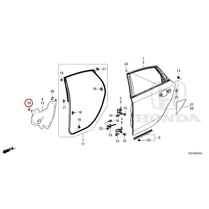 [NEW] JDM HONDA CIVIC FL5 2023 Rear Door Panel GENUINE OEM - Image 26
