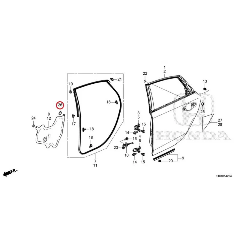 [NEW] JDM HONDA CIVIC FL5 2023 Rear Door Panel GENUINE OEM - Image 28
