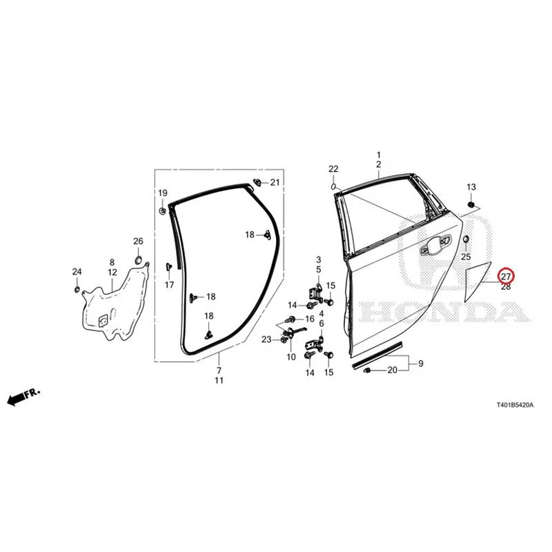 [NEW] JDM HONDA CIVIC FL5 2023 Rear Door Panel GENUINE OEM - Image 29