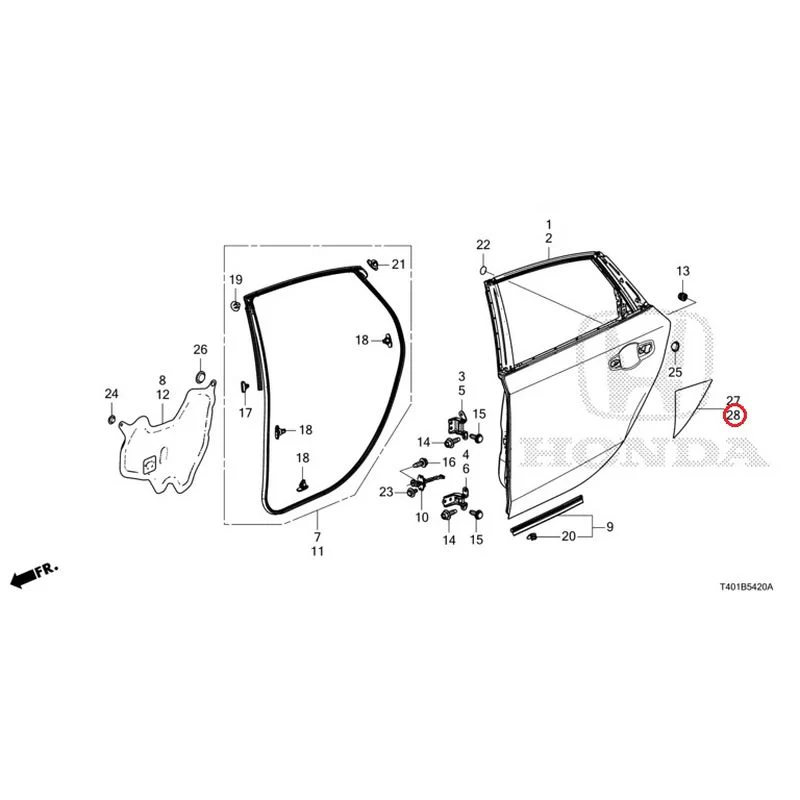 [NEW] JDM HONDA CIVIC FL5 2023 Rear Door Panel GENUINE OEM - Image 30