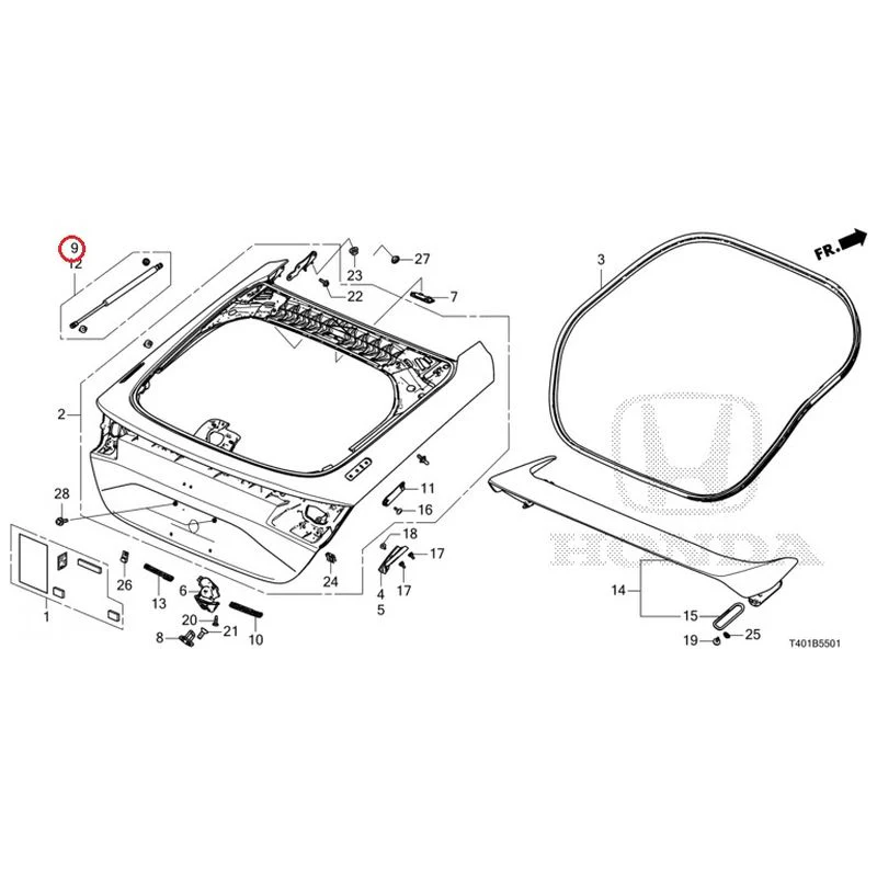 [NEW] JDM HONDA CIVIC FL5 2023 Tailgate (Type R) GENUINE OEM - Image 10