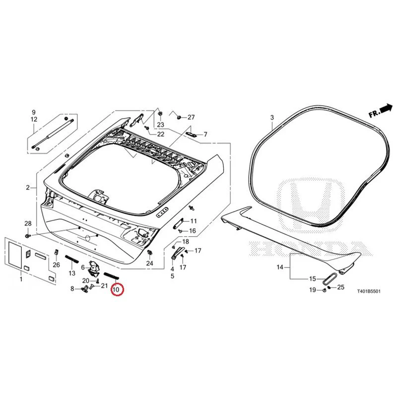 [NEW] JDM HONDA CIVIC FL5 2023 Tailgate (Type R) GENUINE OEM - Image 11