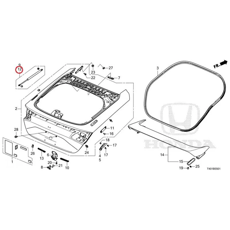 [NEW] JDM HONDA CIVIC FL5 2023 Tailgate (Type R) GENUINE OEM - Image 13