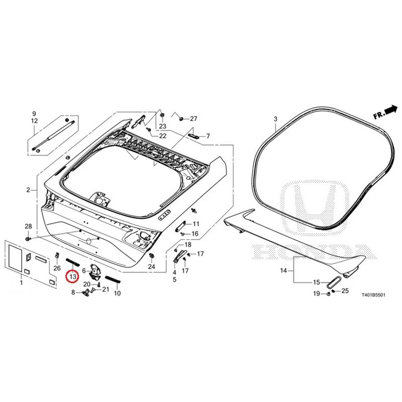 [NEW] JDM HONDA CIVIC FL5 2023 Tailgate (Type R) GENUINE OEM - Image 14